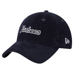 New York Yankees New Era Women's Corduroy 9TWENTY Adjustable Hat - Navy Hats