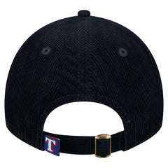 Texas Rangers New Era Women's Corduroy 9TWENTY Adjustable Hat - Dark Blue Hats