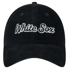 Chicago White Sox New Era Women's Corduroy 9TWENTY Adjustable Hat - Black Hats