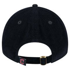 Cleveland Guardians New Era Women's Corduroy 9TWENTY Adjustable Hat - Navy Hats