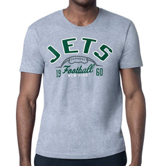 New York Jets Starter Half Ball Logo T-Shirt Heather Gray