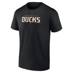 NHL Anaheim Ducks Wordmark Logo T-Shirt - Black
