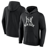 New York Yankees Fastball Pullover Hoodie - Black Hoodies