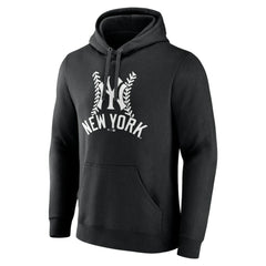 New York Yankees Fastball Pullover Hoodie - Black Hoodies