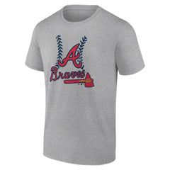 Atlanta Braves Fastball T-Shirt - Heather Gray T-shirts