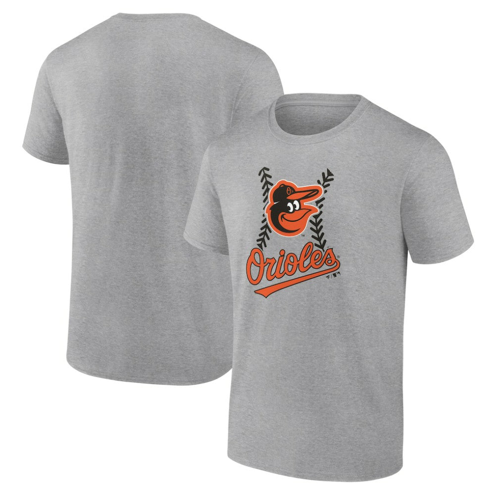 Baltimore Orioles Fastball T-Shirt - Heather Gray T-shirts