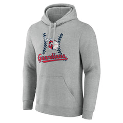 Cleveland Guardians Fastball Pullover Hoodie - Gray Hoodies