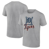 Detroit Tigers Fastball T-Shirt - Heather Gray T-shirts