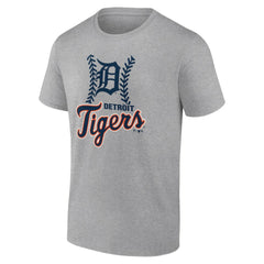 Detroit Tigers Fastball T-Shirt - Heather Gray T-shirts