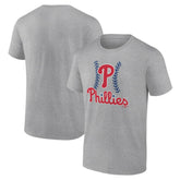 Philadelphia Phillies Fastball T-Shirt - Heather Gray T-shirts