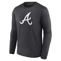 Atlanta Braves Monochrome Long Sleeve T-Shirt - Charcoal T-shirts