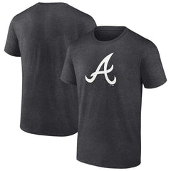 Atlanta Braves Monochrome T-Shirt - Charcoal T-shirts