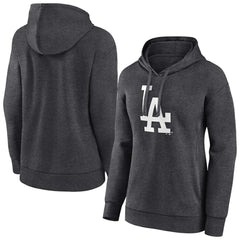 Los Angeles Dodgers Women's Monochrome Pullover Hoodie - Charcoal Hoodies