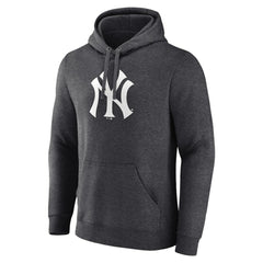 New York Yankees Monochrome Pullover Hoodie - Charcoal Hoodies