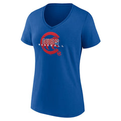 Chicago Cubs Women's Stellar V-Neck T-Shirt - Royal T-shirts