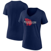 Cleveland Guardians Women's Stellar V-Neck T-Shirt - Navy T-shirts
