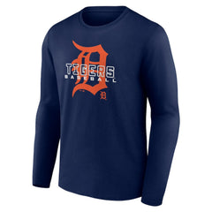Detroit Tigers Stellar Long Sleeve T-Shirt - Navy T-shirts