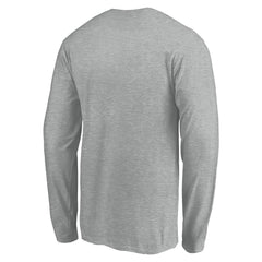 Milwaukee Brewers Evanston Stencil Long Sleeve T-Shirt - Gray T-shirts