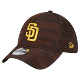 San Diego Padres New Era Subtle Camo 39THIRTY Flex Hat - Dark Brown Hats
