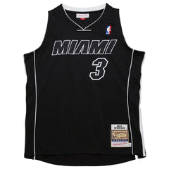 NBA Dwyane Wade Miami Heat 2011/12 Hardwood Classics Authentic Jersey - Black