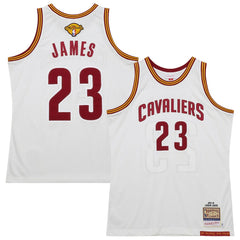 NBA LeBron James Cleveland Cavaliers 2015/16 Hardwood Classics Authentic Jersey sale - White