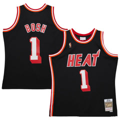 NBA Chris Bosh Miami Heat 2013/14 Hardwood Classics Swingman Jersey - Black