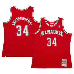 NBA Giannis Antetokounmpo Milwaukee Bucks 2014/15 Hardwood Classics Swingman Jersey - Red