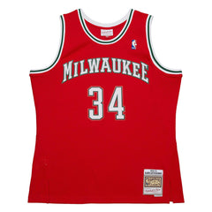 NBA Giannis Antetokounmpo Milwaukee Bucks 2014/15 Hardwood Classics Swingman Jersey - Red