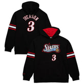 Allen Iverson Philadelphia 76ers Name & Number Pullover Hoodie Black