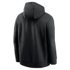 Baltimore Orioles Nike Club Stack Pullover Hoodie - Black Hoodies