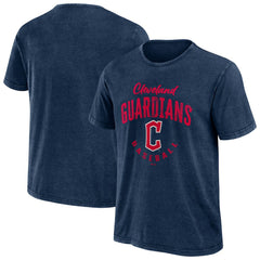 Cleveland Guardians Darius Rucker Collection by Fanatics Cooperstown Collection Washed T-Shirt - Navy T-shirts