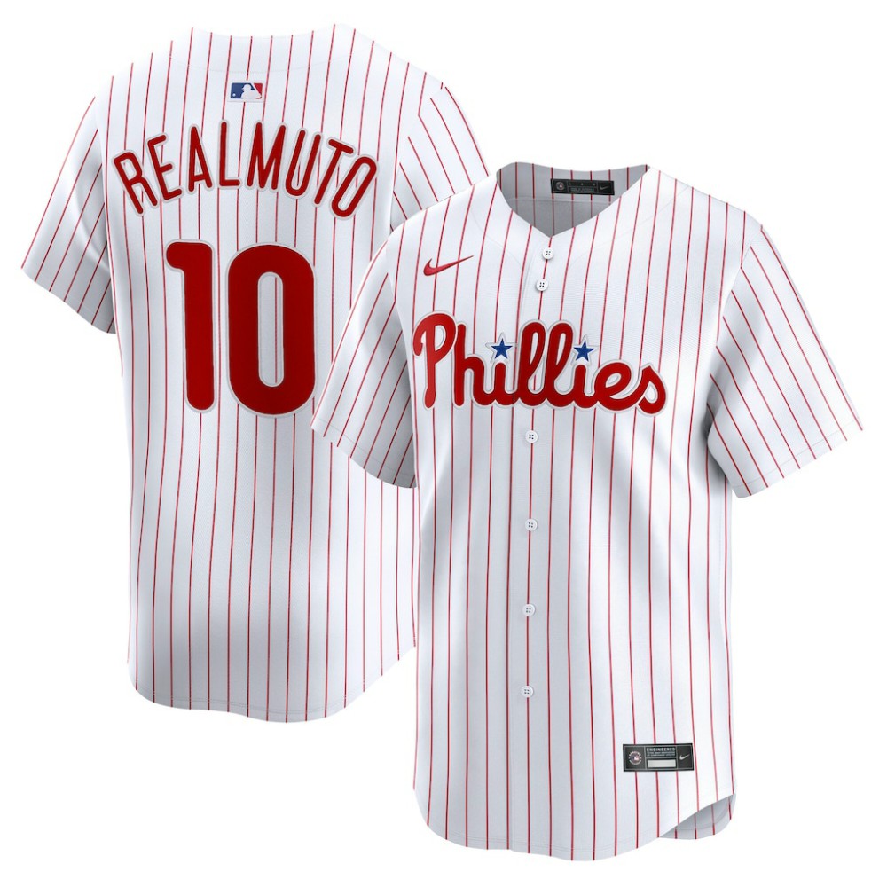 MLB J.T. Realmuto Philadelphia Phillies Nike Home Limited Player Jersey - White