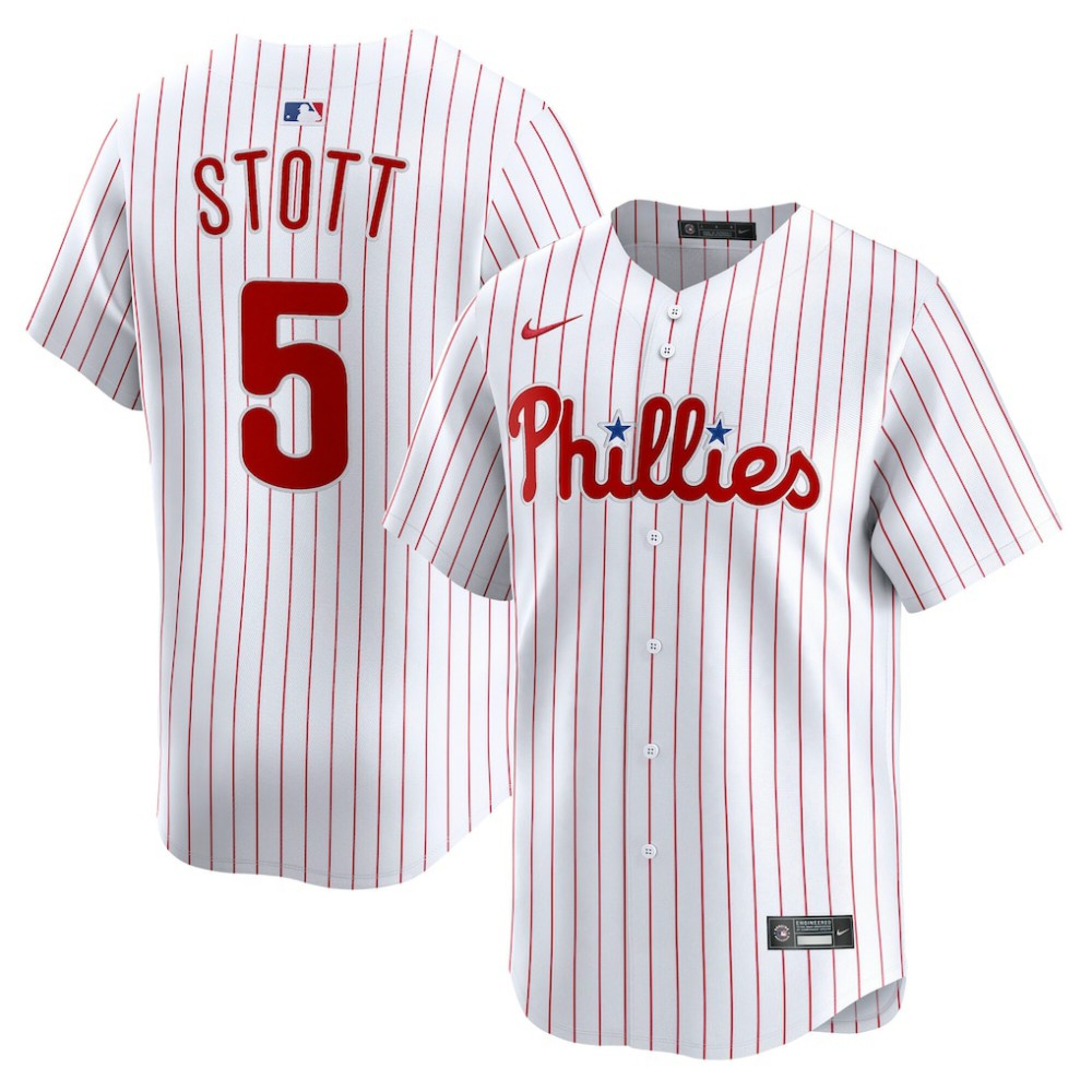 MLB Bryson Stott Philadelphia Phillies Nike Home Limited Player Jersey - White