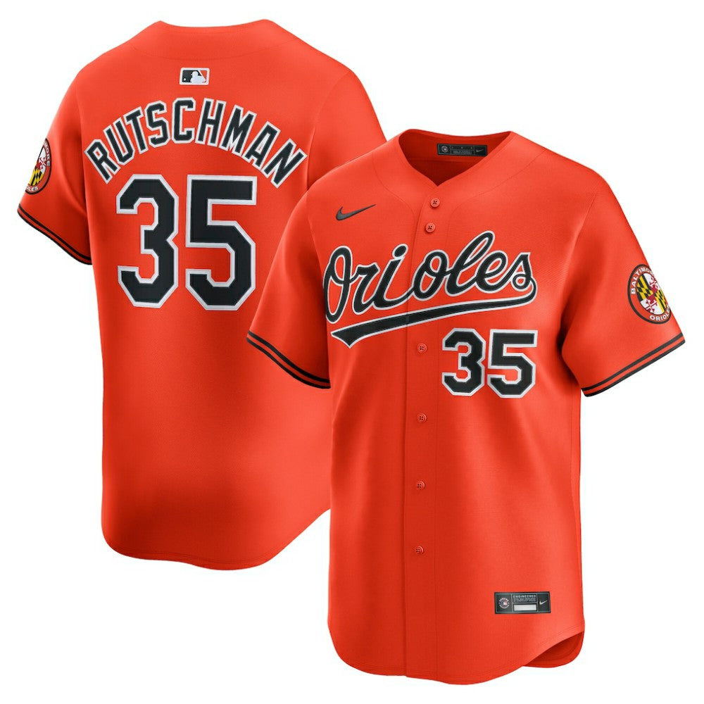MLB Adley Rutschman Baltimore Orioles Nike 2nd Alternate Limited Player Jersey - Orange