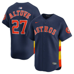 MLB Jose Altuve Houston Astros Nike Alternate Limited Player Jersey - Navy