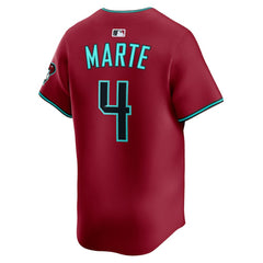 MLB Ketel Marte Arizona Diamondbacks Nike Alternate 2 Limited Player Jersey - Red