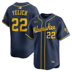 MLB Christian Yelich Milwaukee Brewers Nike Alternate Limited Jersey - Navy