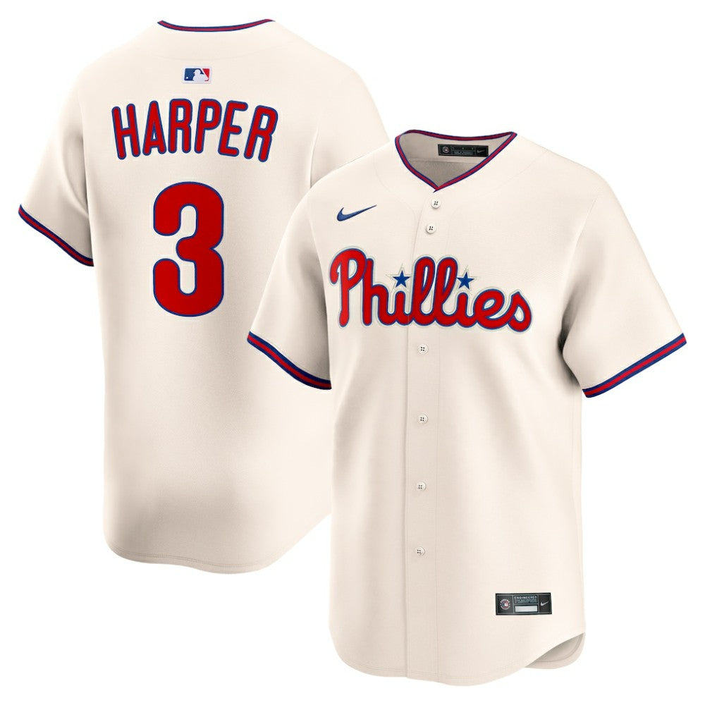 MLB Bryce Harper Philadelphia Phillies Nike Alternate Limited Jersey - Cream