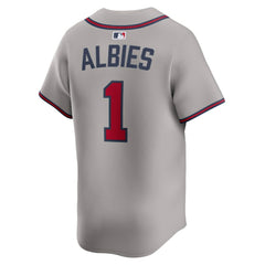 MLB Ozzie Albies Atlanta Braves Nike Road Limited Player Jersey - Gray