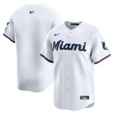 MLB Miami Marlins Nike Home Limited Jersey - White