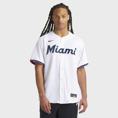 MLB Miami Marlins Nike Home Limited Jersey - White