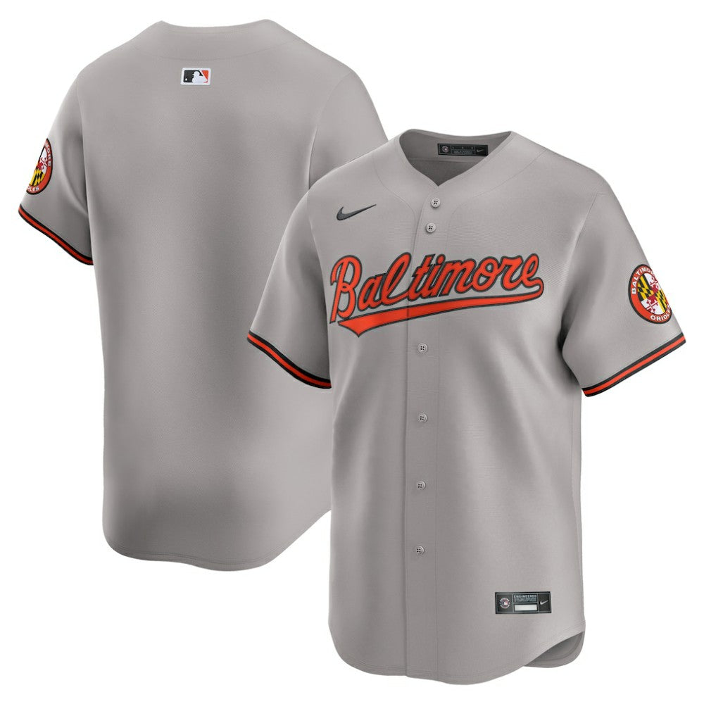 MLB Baltimore Orioles Nike Road Limited Jersey - Gray