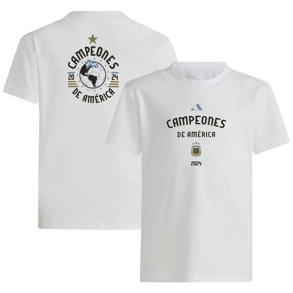 Argentina National Team Youth 2024 Copa America Champions T-Shirt White sale