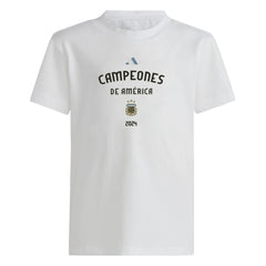 Argentina National Team Youth 2024 Copa America Champions T-Shirt White sale