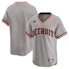 MLB Detroit Tigers Nike Cooperstown Collection Limited Jersey - Gray