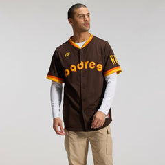 MLB San Diego Padres Nike Cooperstown Collection Limited Jersey - Brown