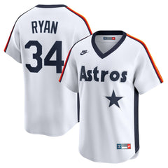 MLB Nolan Ryan Houston Astros Nike Throwback Cooperstown Collection Limited Jersey - White