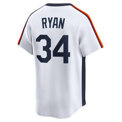 MLB Nolan Ryan Houston Astros Nike Throwback Cooperstown Collection Limited Jersey - White
