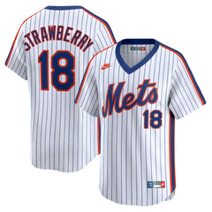 MLB Darryl Strawberry New York Mets Nike Throwback Cooperstown Collection Limited Jersey - White