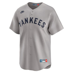 MLB Babe Ruth New York Yankees Nike Throwback Cooperstown Collection Limited Jersey - Gray